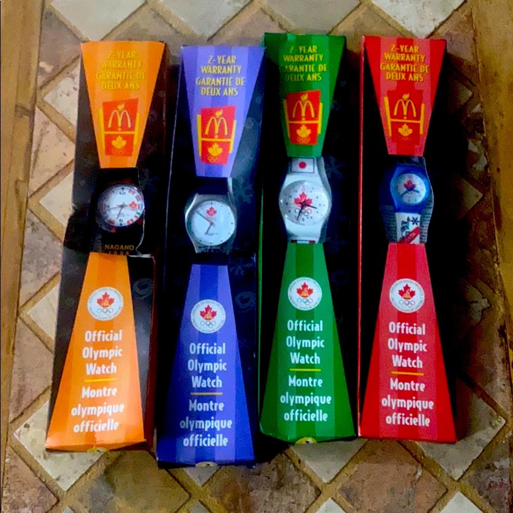 RARE Set All 4 Vintage 1998 McDonald’s watche’s😍